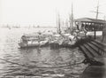 Havana Cuba Boat Landing Docks Wharves Harbor Sailboats Vtg. Photo 19thC.