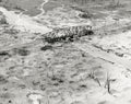Sinzig Germany Damaged Railway Bridge Aerial View River Tracks Vtg. Photo WW2
