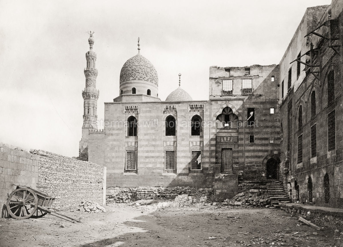 City Dead Tombs Caliphs Cairo Mosque Minaret Vtg. Photo 19thC.