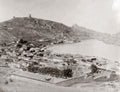 Balaclava Crimea Harbour Castle Fortress Hillside Town Vtg. Photo 19thC.