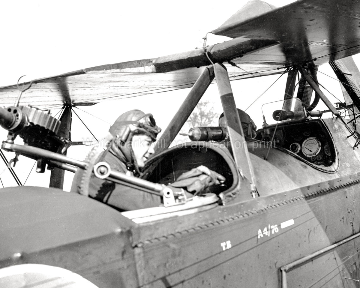 RAF Observer Wireless Transmitter Biplane Cockpit WW1 Aviator Vtg. Photo