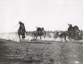 Flanders Indian Cavalry Display Soldiers Horses Spears WWI Vtg. Photo WW1
