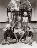 Indonesian Rajah Lombok Family Portrait Traditional Attire Vtg. Photo 19thC.