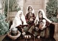 Bethlehem Women Baby Traditional Dress Headdress Israel Vtg. Photo 19thC.