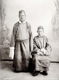 Sikkim Regional Governors Lepcha Kazis Traditional Robes Hats Vtg. Photo 19thC.