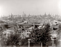 Moscow Russia Kremlin Rooftop View Cityscape Moskva River Vtg. Photo 19thC.