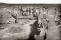 Grahamstown Gold Mining Company South Africa Miners Digging Vtg. Photo 19thC.