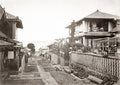 Atami Japan View Sea Street Scene Traditional Houses Vtg. Photo 19thC.