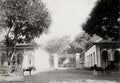 Saigon Military Hospital Gate Horse Carriage French Indochina Vtg. Photo 19thC.