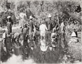 Egyptian People Filling Water Jars River Bank Daily Life Egypt Vtg. Photo 19thC.
