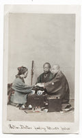 Japanese Doctor Feeling Patient's Pulse Traditional Medicine Vtg. Photo 19thC.