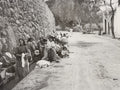 Women Washing Clothes Stream Las Palmas Canary Islands Spain Vtg. Photo 19thC.