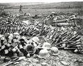German Stores France WW1 Battlefield Grenades Helmets Military Vtg. Photo