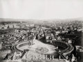 Rome St. Peter's Square Basilica Vatican Cityscape Vtg. Photo 19thC.