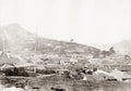 Nagasaki Japan Hillside View Houses Harbor Town Rooftops Vtg. Photo 19thC.