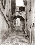Lake Como dei Fiore Salita Alleyway Stairs Archway Vtg. Photo 19thC.