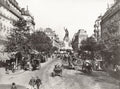 Paris Place de la Rpublique Street Scene Architecture Trams Vtg. Photo 19thC.
