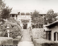 Nagasaki Japan Belle Vue Hotel Entrance Architecture Garden Vtg. Photo 19thC.
