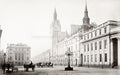 Aberdeen Scotland Municipal Buildings Street Scene Carriages Vtg. Photo 19thC.