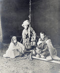 Caucasus Georgia Highland Tribe Cooking Campfire Traditional Vtg. Photo 19thC.