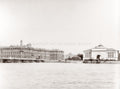 St Petersburg Winter Palace Neva River Bridge Russia Vtg. Photo 19thC.