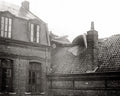WW1 Captured German Aeroplane Roof Wreckage Building Soldier Vtg. Photo