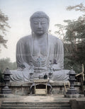 Kamakura Japan Daibutsu Great Buddha Bronze Statue Monument Vtg. Photo 19thC.