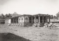 Chidambaram Subramanya Temple Architecture Pillars Sculpture Vtg. Photo 19thC.