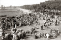 Kasr-el-Nil Egypt Great Market People Donkeys Baskets Commerce Vtg. Photo 19thC.