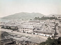 Nagasaki Japan Cityscape Harbor View Mountains Buildings Vtg. Photo 19thC.