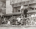 Tibetan Monastery Priests Procession Monks Horns Ceremony Vtg. Photo 19thC.