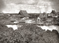 Bangkok Siam Thailand River View Cityscape Temples Pagodas Vtg. Photo 19thC.