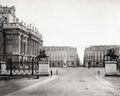 Turin Italy Piazza Castello Palazzo Madama Statues Vtg. Photo 19thC.
