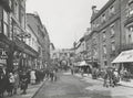 Lincoln Stonebow Street Scene Shops Crowds Archway Vtg. Photo 19thC.