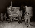 World War II RAF Truck Unloading Landing Craft Night Vtg. Photo WW2