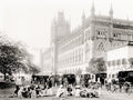 Calcutta India High Court Street Scene Hackney Carriages Vtg. Photo 19thC.