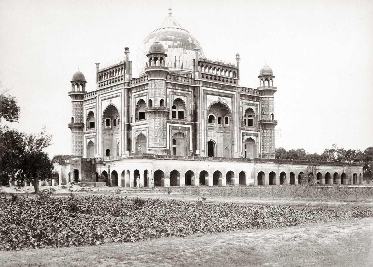 Delhi India Tomb Safdar Jang Mughal Architecture Gardens Vtg. Photo 19thC.