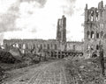 Ypres Cloth Hall WW1 Bombarded Ruins Destruction Gothic Vtg. Photo