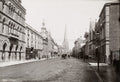 Broad Street Hereford Town Scene Church Spire Architecture Vtg. Photo 20thC.