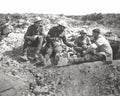 WWI Allied French English Soldiers Dinner Party Trench Vtg. Photo WW1