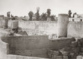 Wall St. Paul Damascus Syria Ancient Stone Fortification Vtg. Photo 19thC.