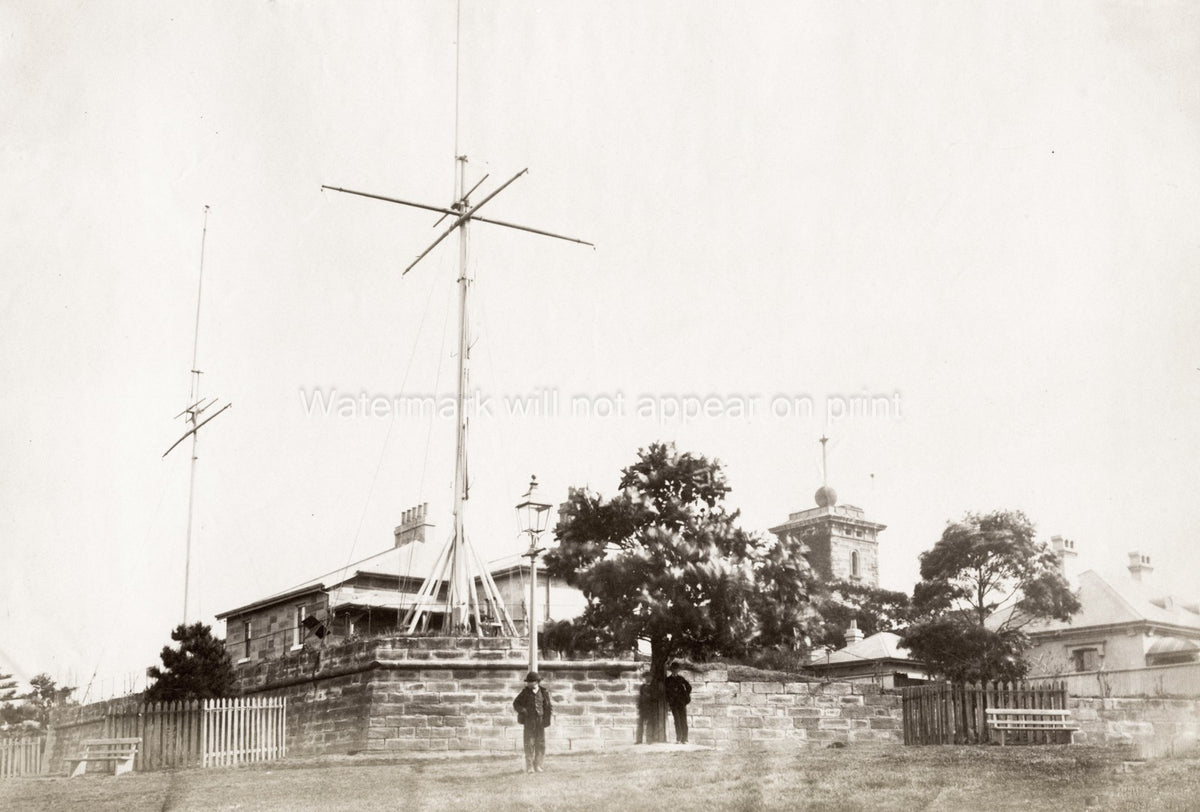 Flagstaff Observatory Melbourne Australia Signal Mast Tower Vtg. Photo 19thC.