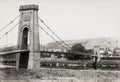 Gattonside Melrose Scotland Suspension Bridge River Tweed Vtg. Photo 19thC.
