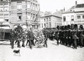 Ostend Belgium Funeral Belgian Gendarmes Soldiers Procession Vtg. Photo WW1