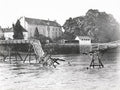 Meaux River Marne Broken Footbridge Destruction WW1 War Damage Vtg. Photo